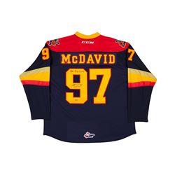 Connor McDavid Signed Erie Otters Jersey Inscribed "OHL R.O.Y 2013" (UDA COA)