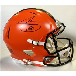 Jarvis Landry Signed Cleveland Browns Authentic On-Field Full-Size Speed Helmet (JSA COA)