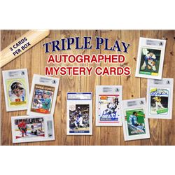 Triple Play Legends Autographed Sports Card Mystery Box - Series 1 (3 Signed  Encapsulated Cards In 