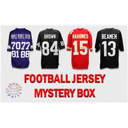 Schwartz Sports Football Superstar Signed Mystery Box Football Jersey  Series 18 - (Limited to 100)