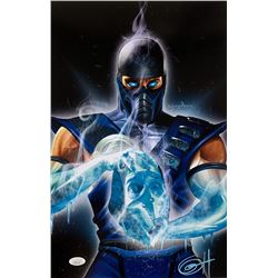 Greg Horn Signed Mortal Kombat "Sub Zero" 11x17 Lithograph (JSA COA)