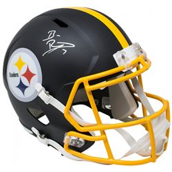 Ben Roethlisberger Signed Pittsburgh Steelers Full-Size Matte Black Speed Helmet (Beckett COA  Fanat