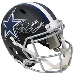 Ezekiel Elliott Signed Dallas Cowboys Full-Size Matte Black Speed Helmet (Beckett COA)