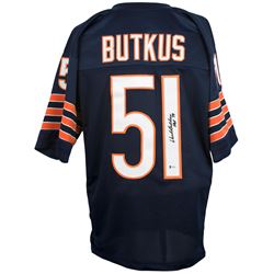 Dick Butkus Signed Chicago Bears Jersey Inscribed "HOF 79" (Beckett COA)