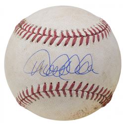 Derek Jeter Signed OML Orioles 60th Anniversary Logo Game-Used Baseball (Seiner COA  MLB Hologram)