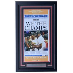 Toronto Raptors NBA Champs 18x28 Custom Framed Newspaper Display