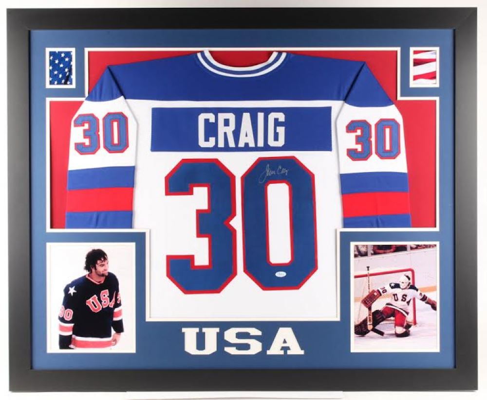 jim craig signed jersey