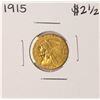 Image 1 : 1915 $2 1/2 Indian Head Quarter Eagle Gold Coin