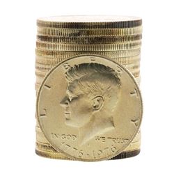 Roll of (20) Brilliant Uncirculated 1976-S Bicentennial 40% Silver Half Dollar C