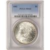 Image 1 : 1882 $1 Morgan Silver Dollar Coin PCGS MS63