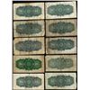 Image 2 : Lot of (10) 1900 Dominion of Canada Twenty-Five Cent Notes