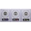 Image 2 : Lot of (3) 1961-D Jefferson Nickel Coins PCGS MS65