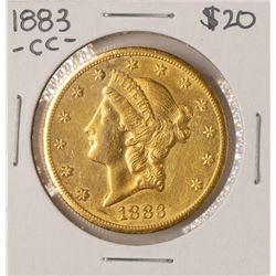 1883-CC $20 Liberty Head Double Eagle Gold Coin