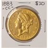 Image 1 : 1883-CC $20 Liberty Head Double Eagle Gold Coin