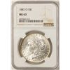 Image 1 : 1882-O $1 Morgan Silver Dollar Coin NGC MS63