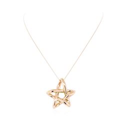 14KT Rose Gold Electroformed Pendant with Chain