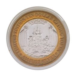 .999 Silver Excalibur Las Vegas Nevada $10 Casino Limited Edition Gaming Token