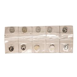 Lot of (10) Disney Mickey & Minnie Mouse Golfer 1/20 oz. .999 Fine Silver Coin R