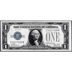 1928B $1 Funnyback Silver Certificate Note