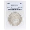 Image 1 : 1883 $1 Morgan Silver Dollar Coin PCGS MS64