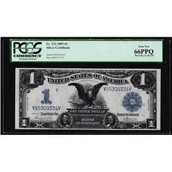 1899 $1 Black Eagle Silver Certificate Note Fr.233 PCGS Gem New 66PPQ
