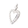 Image 2 : Platinum 1.40 ctw Diamond Heart Pendant