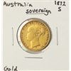 Image 1 : 1872-S Australia Sovereign Victoria Gold Coin