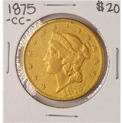 1875-CC $20 Liberty Head Double Eagle Gold Coin