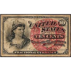 March 3, 1863 Ten Cents Fourth Issue Fractional Currency Note