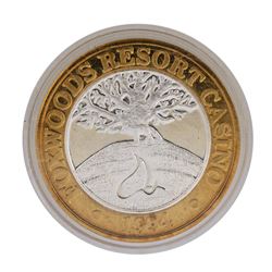 .999 Silver Foxwoods Resort Rhode Islands Casino $10 Limited Edition Gaming Toke