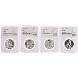 Lot of 1958-1961 Franklin Half Dollar Coins NGC PG67