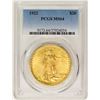 Image 1 : 1922 $20 St. Gaudens Double Eagle Gold Coin PCGS MS64
