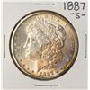 Image 1 : 1887-S $1 Morgan Silver Dollar Coin w/ Nice Toning