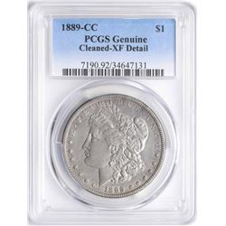 1889-CC $1 Morgan Silver Dollar Coin PCGS XF Details