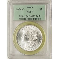 1884-O $1 Morgan Silver Dollar Coin PCGS MS64 Old Green Holder
