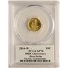 Image 2 : 2016-W Mercury Dime Gold Centennial Commemorative Coin PCGS SP70 First Strike
