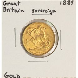 1889 Great Britain Sovereign Gold Coin