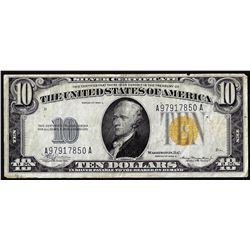 1934A $10 North Africa Silver Certificate WWII Emergency Note