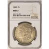 Image 1 : 1880 $1 Morgan Silver Dollar Coin NGC MS63 Nice Toning