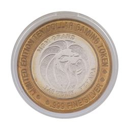 .999 Silver MGM Grand Las Vegas $10 Casino Limited Edition Gaming Token