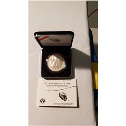 2014 Civil Rights UNC Silver Dollar