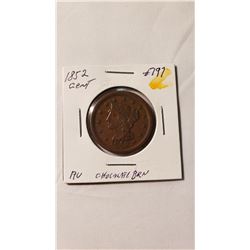 1852 Braided Hair Large Cent