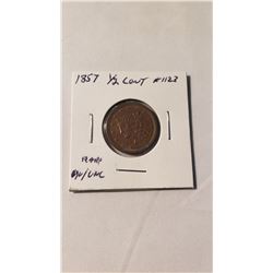 1857 Half Cent