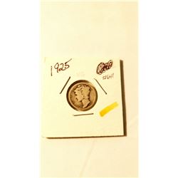 1925 Mercury Dime
