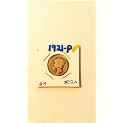 1921 P Mercury Dime