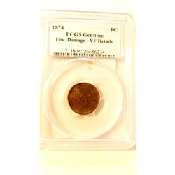 1874 Indian Cent