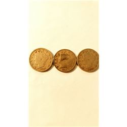 1910,1911,1912 Liberty V Nickels