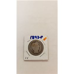 1893 P Barber Quarter