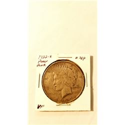 1922 S Peace Dollar