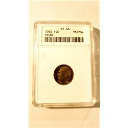 1950 Roosevelt Dime